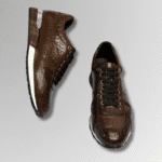 Crocodile Leather Brogue Sneakers-alt11