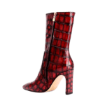 crocodile belly skin boots for women