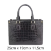 crocodile belly skin handbag