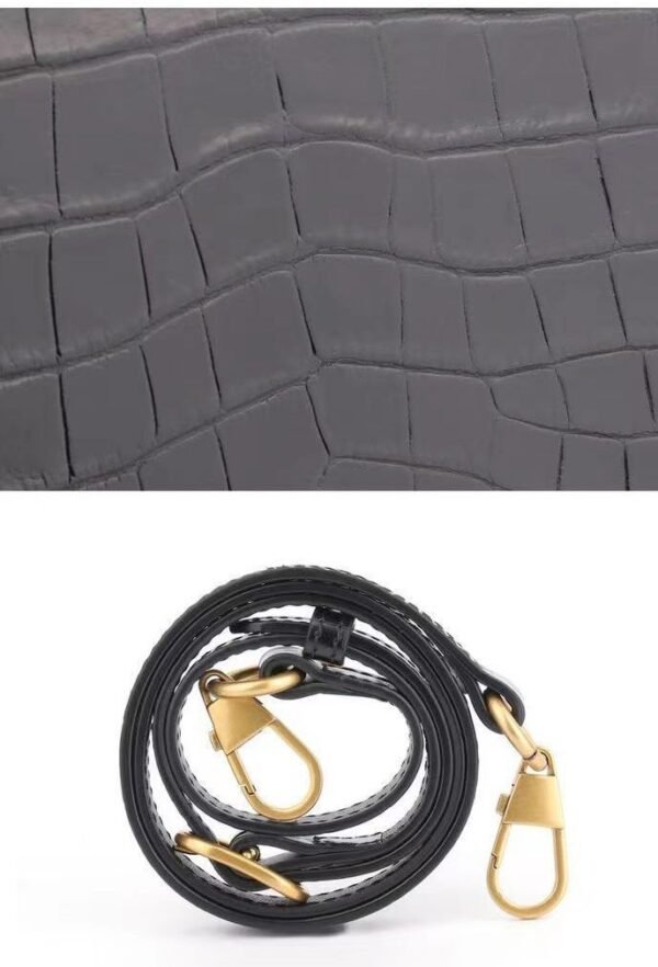 crocodile belly skin handbag