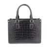 crocodile belly skin handbag