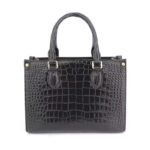 crocodile belly skin handbag