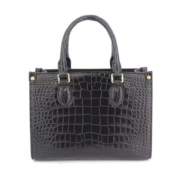 crocodile belly skin handbag