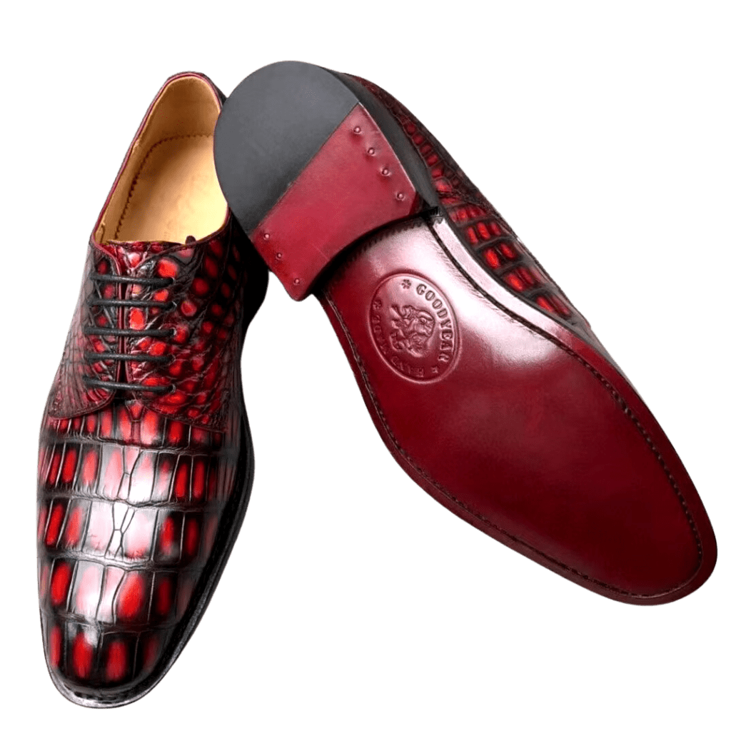 Crocodile skin Lace-up Shoes-alt10