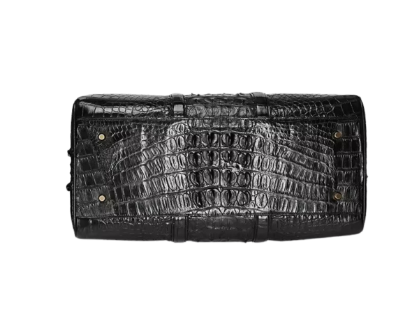 genuine crocodile skin duffel