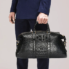 genuine crocodile skin duffel