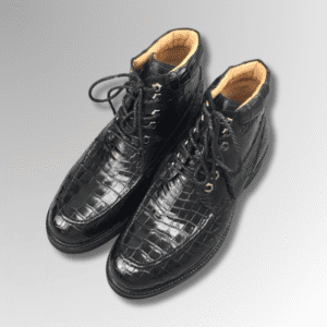 New Arrivals 18 Crocodile Skin Lace-Up Boots