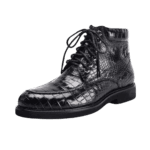 Crocodile Skin Lace-Up Boots-alt7