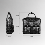 crocodile skin laptop bag