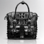 crocodile skin laptop bag