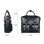 Crocodile Skin Laptop Bag-alt2