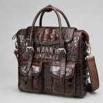 crocodile skin laptop bag