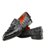 crocodile skin loafers