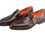 crocodile skin loafers