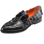crocodile skin loafers