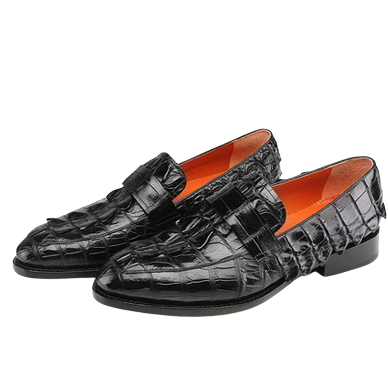 Crocodile Skin Loafers