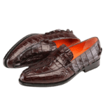 crocodile skin loafers
