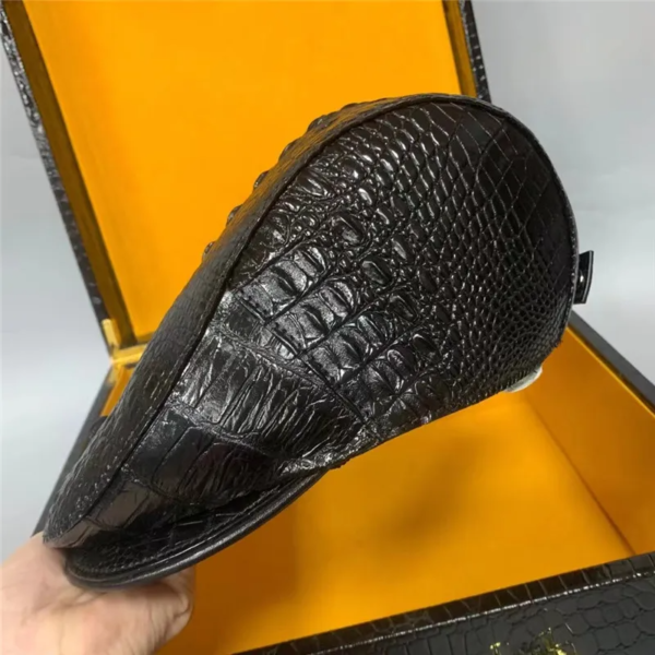 crocodile skin newsboy hat