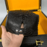 crocodile skin newsboy hat