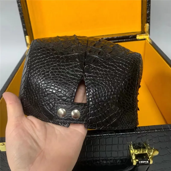 crocodile skin newsboy hat