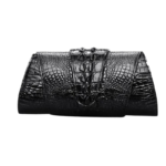 Crocodile Skin Oversized Clutch Bag