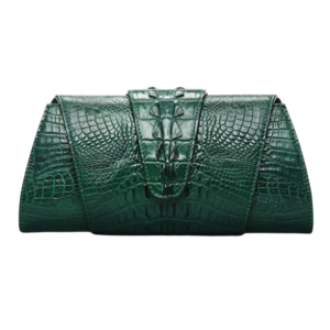 Crocodile Skin Oversized Clutch Bag