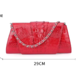 Crocodile Skin Oversized Clutch Bag
