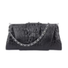 Crocodile Skin Oversized Clutch Bag