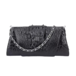Crocodile Skin Oversized Clutch Bag
