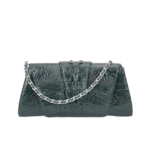 Crocodile Skin Oversized Clutch Bag