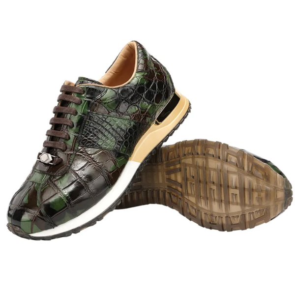 genuine crocodile belly skin sneakers