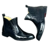 Crocodile Belly Skin Ankle Boots