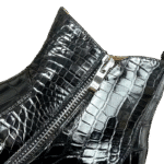 Crocodile Belly Skin Ankle Boots