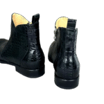 Crocodile Belly Skin Ankle Boots