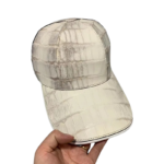 baseball cap crocodile belly skin