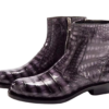 Crocodile Skin round toe boots