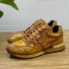 ostrich foot skin sneakers