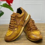 ostrich foot skin sneakers