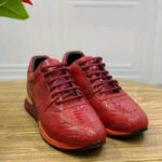 ostrich foot skin sneakers