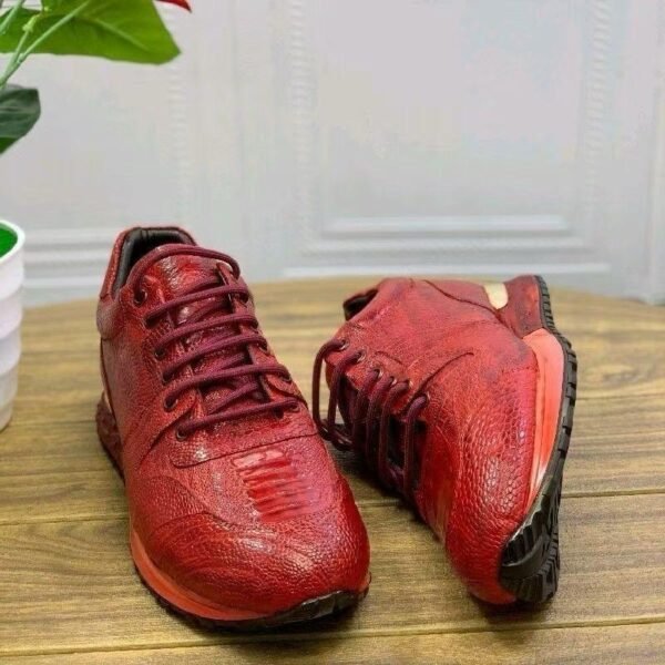 ostrich foot skin sneakers