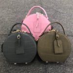 Crocodile Skin Round Handbag-alt10