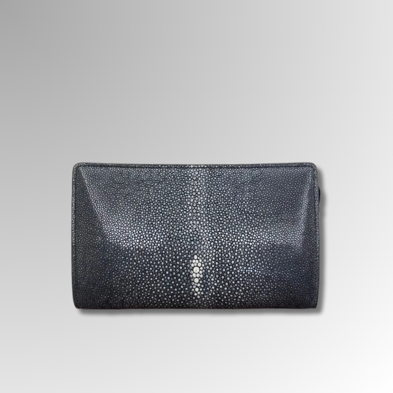 Stingray and Crocodile skin Clutch