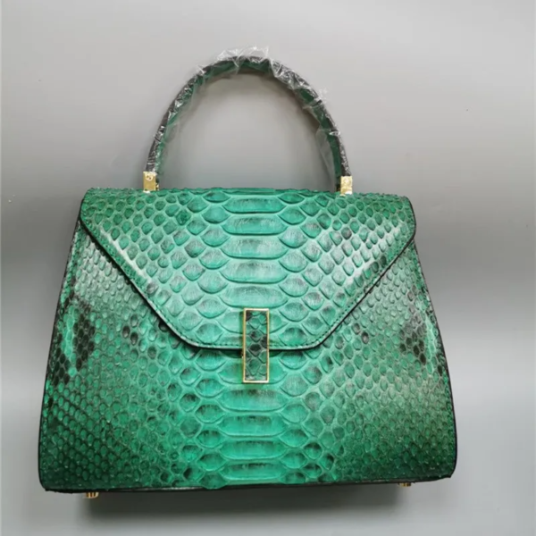 genuine snake leather handbag