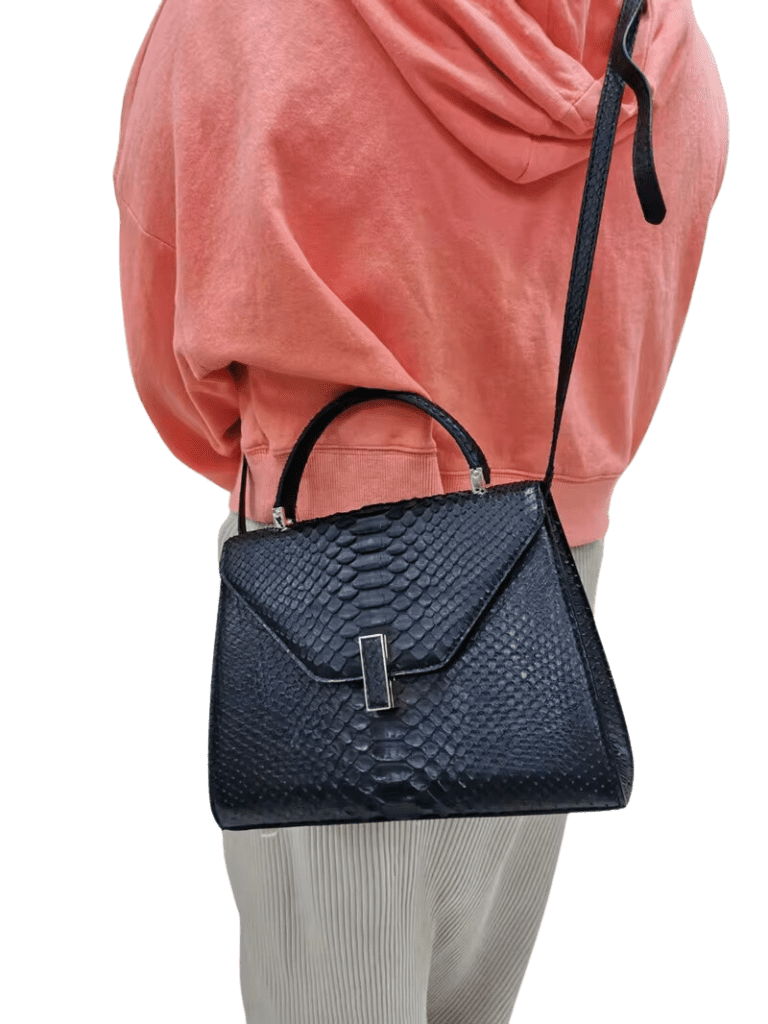 genuine snake leather handbag
