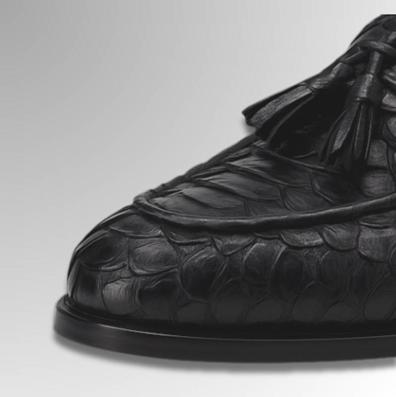 Snake Skin Loafers With Tassels-alt11