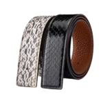 python skin belt without buckle