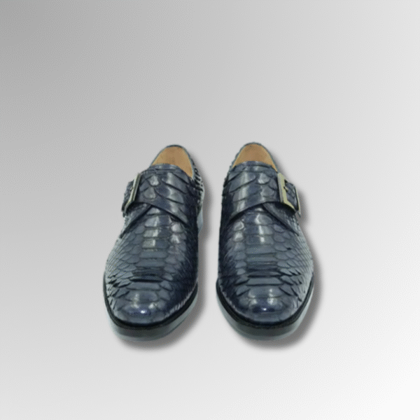 Snake Skin Shoes With Buckle Strap