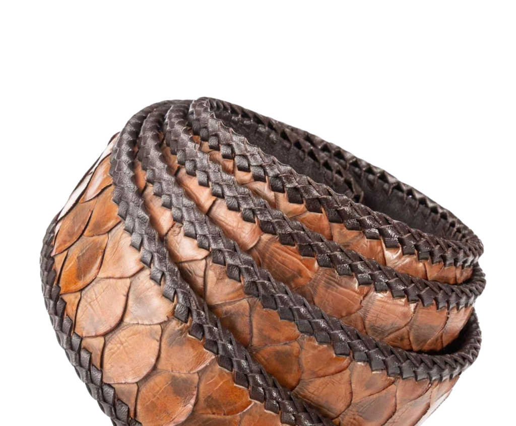 Python Skin Belt Without Buckle