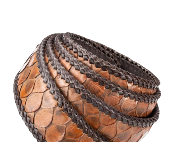 Python Skin Belt Without Buckle