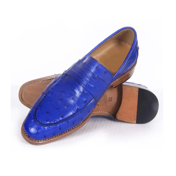 Ostrich Skin Loafers